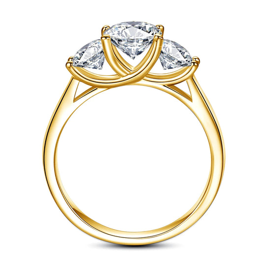 Yellow Gold Moissanite Rings ANOINTED_ADORNED