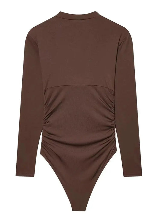 Women Bodysuit Sexy Long Sleeve Body Top Female Bodycon Bodysuit Summer Fashion Streetwear Woman Short Jumpsuit Tops ANOINTED_ADORNED