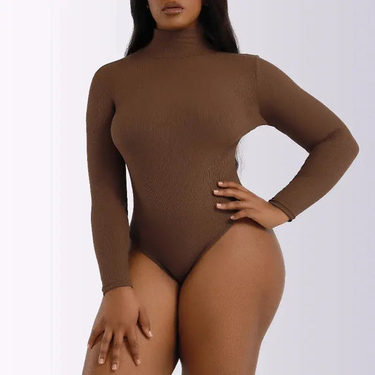 Ribbed Turtleneck Bodysuit ANOINTED_ADORNED