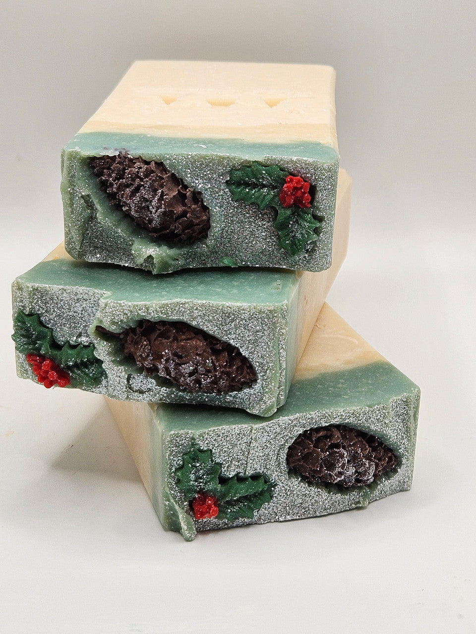 Frosted Pinecones Artisan Soap Butterfly Bliss Naturals Soap Co