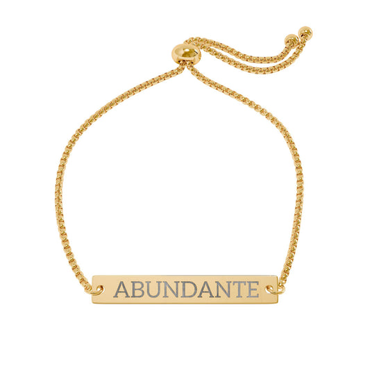 Adjustable Flat Bar Bracelet (Engraving) Printify