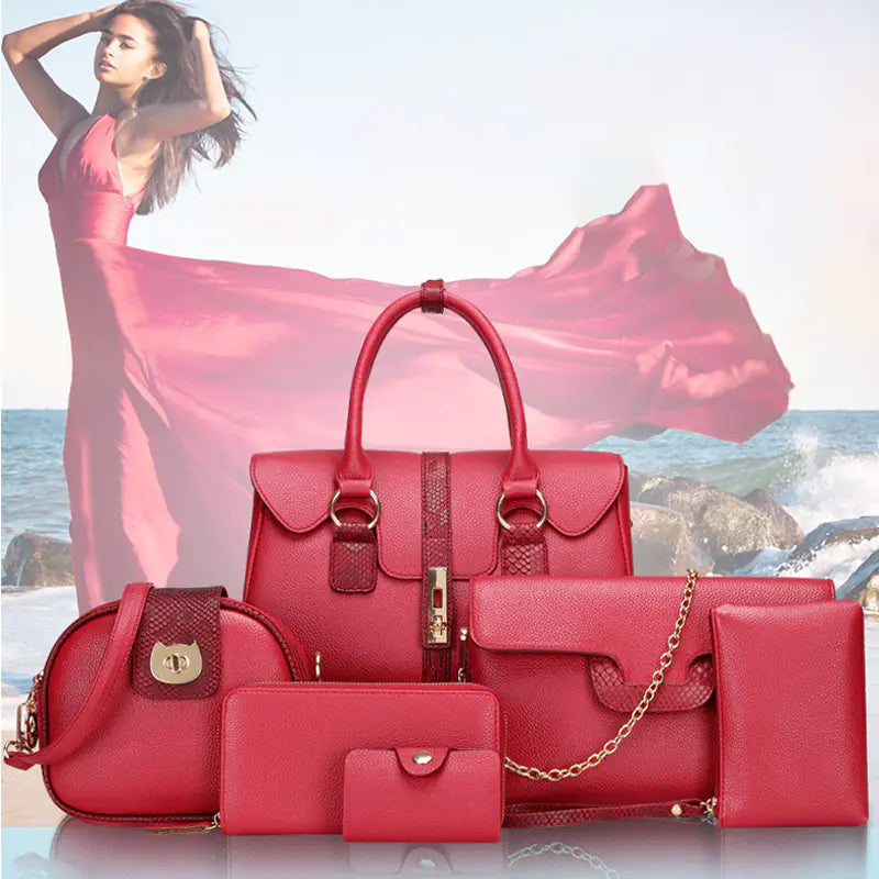 Snake Print Shoulder Bag Set — Trendy European Style Trendy Attic Store01