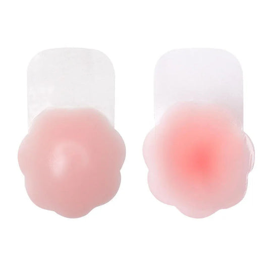 Skin Friendly Invisible Silicone Nipple Covers Lift Up Bra Stickers Breast Petals For Wedding Dress Off Shoulder Nipple Covers ANOINTED_ADORNED