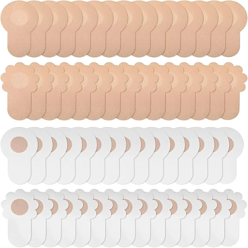 Nipple Covers Disposable Breast Pasties Adhesive Bras  Invisible Self-Adhesive Strapless Push-Up Bras for Women ANOINTED_ADORNED