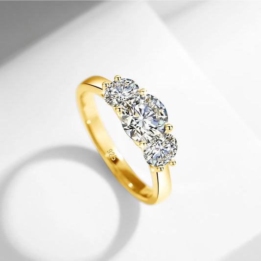 Yellow Gold Moissanite Rings ANOINTED_ADORNED