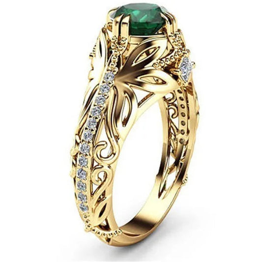 Solid 14K Yellow Gold Diamond Ring ANOINTED_ADORNED