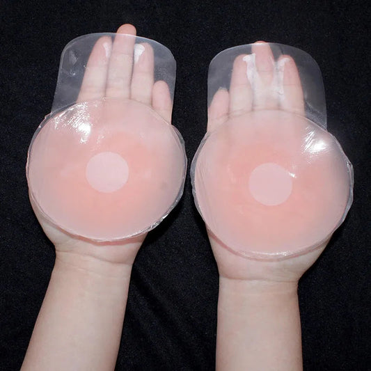 Skin Friendly Invisible Silicone Nipple Covers Lift Up Bra Stickers Breast Petals For Wedding Dress Off Shoulder Nipple Covers ANOINTED_ADORNED