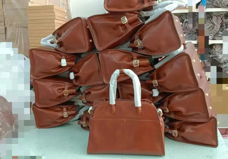 Women's Genuine Leather Large Capacity Tote Bag Female Retro Luxury Briefcase Vintage Cowhide Shoulder Handbag ANOINTED_ADORNED