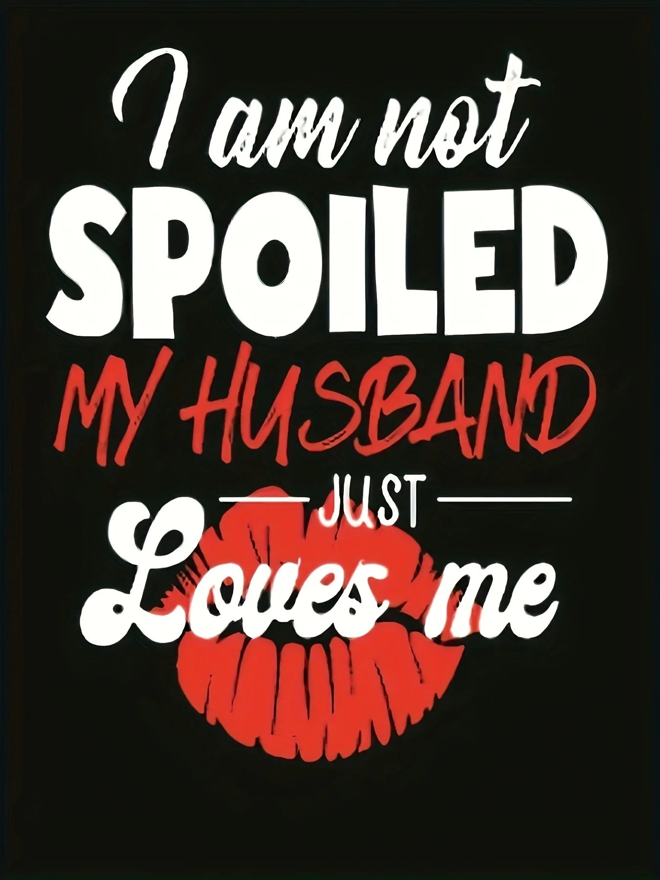 Plus Size 'I Am Not Spoiled' Heart Print Lounge Dress ANOINTED_ADORNED