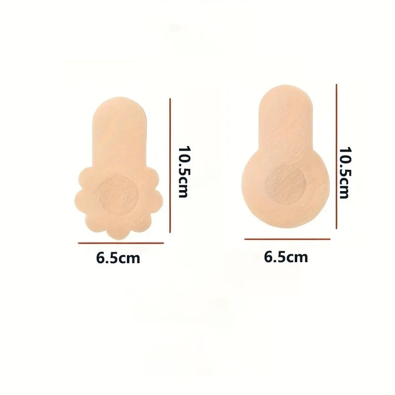 Nipple Covers Disposable Breast Pasties Adhesive Bras  Invisible Self-Adhesive Strapless Push-Up Bras for Women ANOINTED_ADORNED