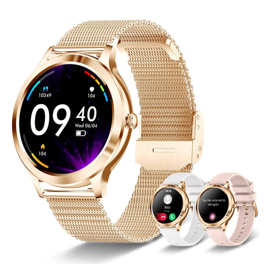 Smart Watch For women - Advanced Fitness Tracker with Wireless Call, Music Time Display, Step Counting, Calories Burned ANOINTED_ADORNED