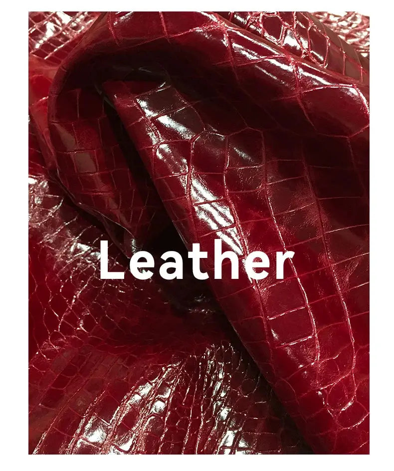New 2025 Light Luxury Crocodile Pattern Genuine Leather Women's Messenger Bag Commuter Versatile Large Capacity Handbag ANOINTED_ADORNED