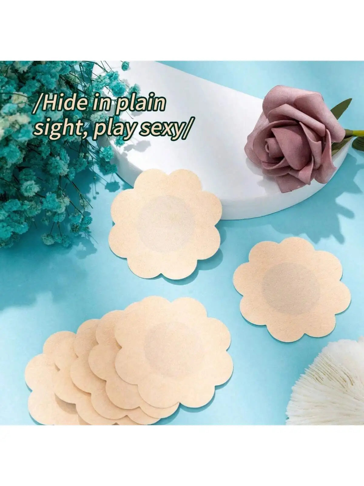 100-Pack Disposable Nipple Covers | Flower & Round ANOINTED_ADORNED