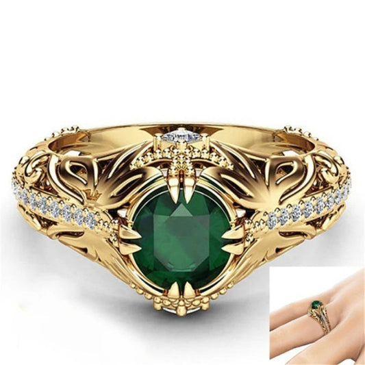 Solid 14K Yellow Gold Diamond Ring ANOINTED_ADORNED