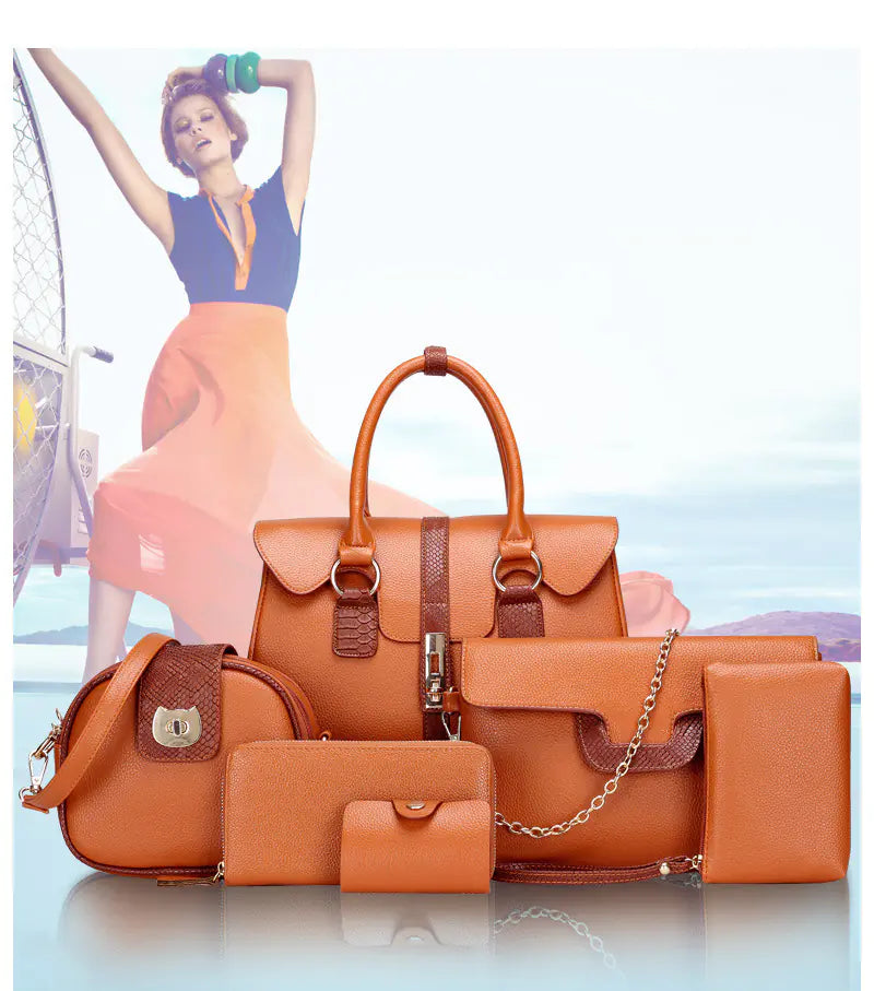 Snake Print Shoulder Bag Set — Trendy European Style Trendy Attic Store01